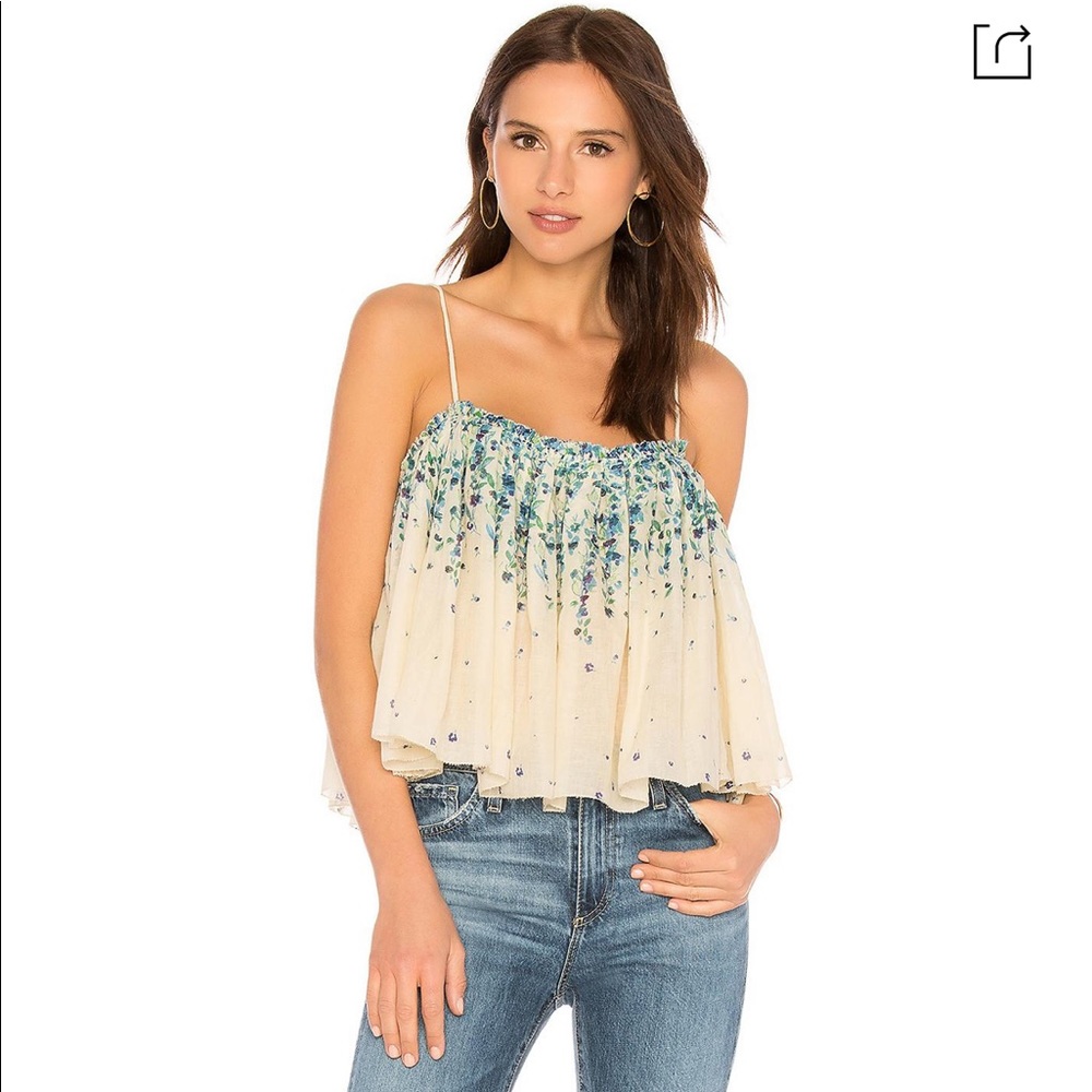 Free People Instant Crush Printed Cami in Black Combo